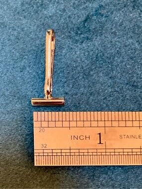 Brooch Converter Gold Plated  Open design 1/2” x 1” New
